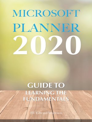 cover image of Microsoft Planner 2020